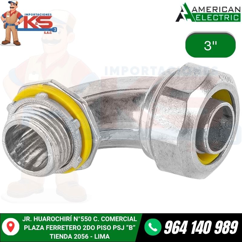 CONECTOR CURVO HERMETICO LIQUID TIGHT DE 3" CONECTOR CURVO HERMETICO LIQUID TIGHT DE 3"