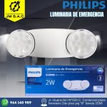LUMINARIA EMERGENCIA LED 2X 2W 120-277V 220LM 1.5H IP20