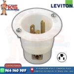 ENCHUFE EMPOTRABLE HOJA RECTA 15A 125V L/T BLANCO