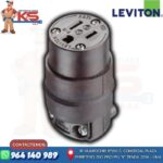 TOMA AÉREO 15A 125V L/T PVC-CAUCHO NEGRO