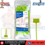 CINTILLO DE NYLON (CON MARCADOR ) VERDE LIMÓN 110X2.5MM X 100PZ