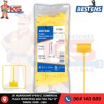 CINTILLO DE NYLON (CON MARCADOR ) AMARILLO OSCURO 110X2.5MM X 100PZ