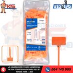 CINTILLO DE NYLON (CON MARCADOR ) NARANJA 110X2.5MM X 100PZ