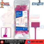 CINTILLO DE NYLON (CON MARCADOR ) ROSADO 110X2.5MM X 100PZ