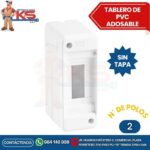 TABLERO ADOSABLE 2 POLOS PVC SIN PUERTA