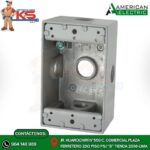 CAJA RECTANGULAR CONDUIT 4X2 (5 SALIDAS LATERALES) DE 1/2" ALUMINIO