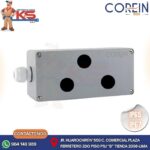 CAJA DE ALUMINIO PARA PULSADOR DE 3 PERFORACIONES EN TRIÁNGULO 22MM