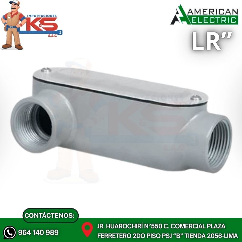 ALUMINIO TIPO LR CAJA CONDULET TIPO LR 3" C/EMPAQUE DE ALUMINIO UL - Imagen 1