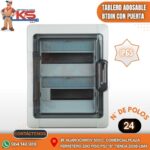 TABLERO ADOSABLE DE RESINA 24P BTDIN CON PUERTA IP65