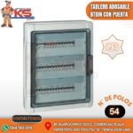 TABLERO ADOSABLE DE RESINA 54P BTDIN CON PUERTA IP65