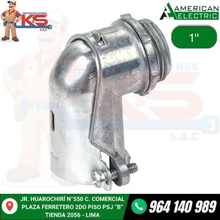 CONECTOR CURVO SIMPLE 1"