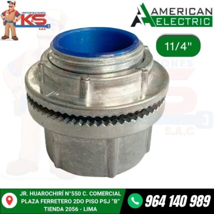 CONECTOR RECTO HUB DE 11/4" PARA TUBO IMC