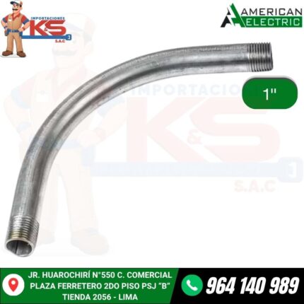 CURVA CONDUIT IMC DE 1" CON ROSCA A LOS EXTREMOS X 90° UL