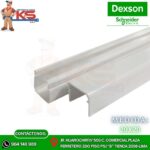 CANALETA BLANCA PVC 20X20MM 2M SIN ADHESIVO