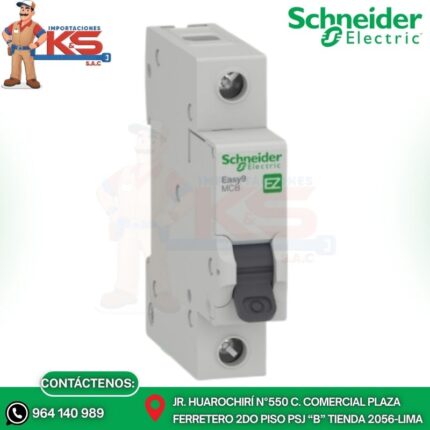 INTERRUPTOR TERMOMAGNETICO 1P 16A EASY9 10KA 220V CURVA C