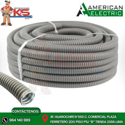 TUBERIA FLEXIBLE LIQUID TIGHT 4" FORRO LIVIANO X 20MTS