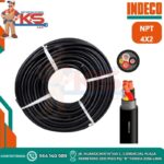 CABLE VULCANIZADO 4X2 AWG NPT NEGRO 0.6/1KV