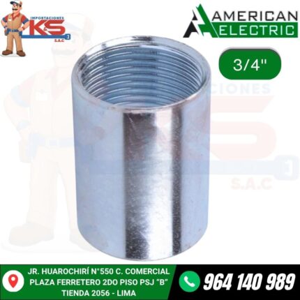 UNION CONDUIT IMC DE 3/4" GALVANIZADO