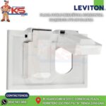PLACA DOBLE HERMÉTICA HORIZONTAL BAQUELITA NYLON BLANCA