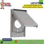 PLACA SIMPLE HERMÉTICA DE NYLON TERMOPLÁSTICO VERTICAL