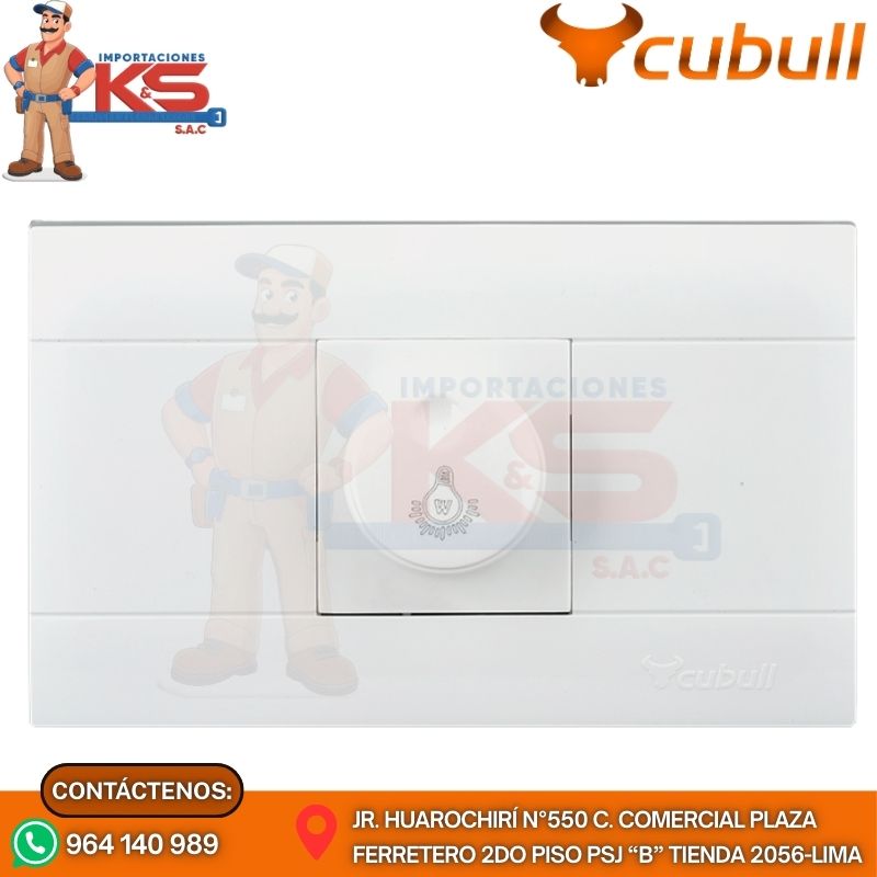BLANCO A-3038 DIMMER COLOR BLANCO - Imagen 1