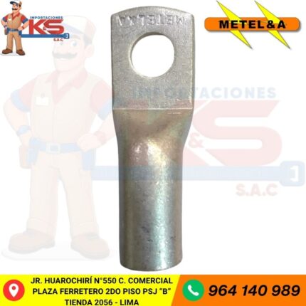 TERMINAL COMPRESIÓN CAÑA LARGA 1H 70MM2 (2/0AWG) 9/16" 35KV