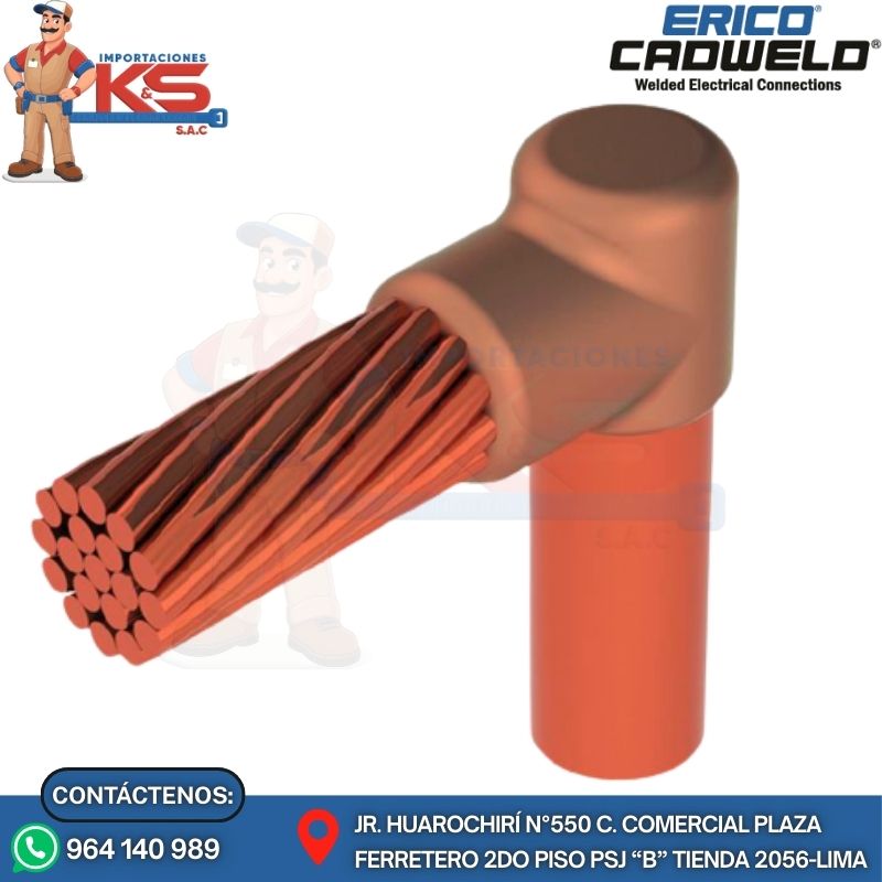 TIPO GR MOLDE (GR) PARA EMPALME CABLE A VARILLA 3/4"-2/0AWG - Imagen 1