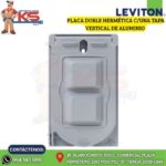 PLACA DOBLE HERMÉTICA C/UNA TAPA VERTICAL DE ALUMINIO