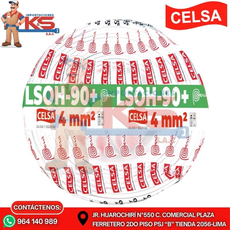 celsa 4 BLANCO CABLE LSOH-90+ 4MM2 BLANCO 450/750V X 100MTS - Imagen 1