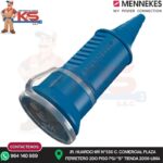 TOMA AEREO SCHUKO AZUL 16A 2P+T 250V IP44 MENNEKES