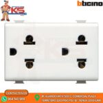 DADO TOMA DUPLEX UNIVERSAL 2P+T 16A 250V BLANCO MATIX