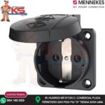 TOMA EMPOTRABLE SCHUKO NEGRO 16A 2P+T 250V IP54 MENNEKES