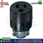 TOMA AEREO L/T 15A 125V VINIL NEGRO