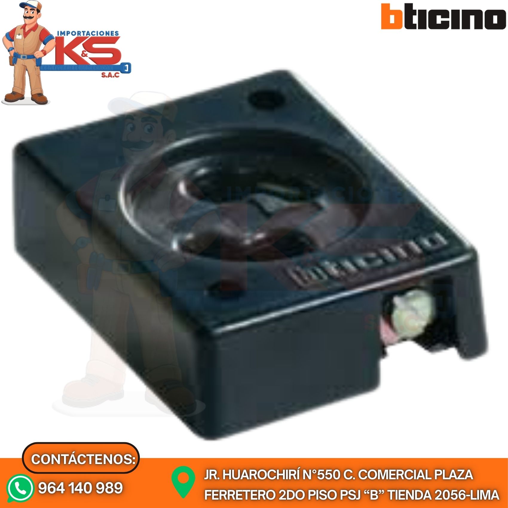NEGRO 19M SOCKET PORTA ARRANCADOR PARA FLUORESCENTE CON BORDE CUADRADO - Imagen 1
