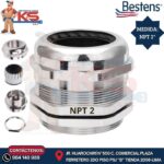 PRENSAESTOPA DE LATÓN NIQUELADO TIPO NPT 2" IP68 UL
