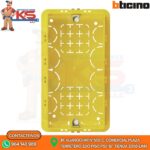 CAJA RECTANGULAR PARA EMPOTRAR 130X71X52MM DE RESINA