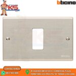 PLACA ALUMINIO 1 MÓDULO C/SOPORTE CHAMPAGNE MAGIC