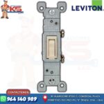 INTERRUPTOR UNIPOLAR SIMPLE DE PALANCA 15A 120V MARFIL