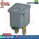 ADAPTADOR DE 3 A 2 GRIS 15A 125V NEMA 5-15R