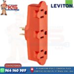 ADAPTADOR DE 1 A 3 SALIDAS 15A CON L/T NARANJA