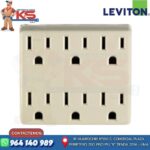 ADAPTADOR DE 6 SERVICIOS CON L/T MARFIL