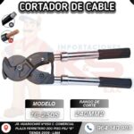 CORTADOR MANUAL DE CABLE COBRE Y ALUMINIO 240MM2 CON MANGO TELESCÓPICO