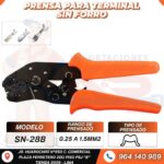 PRENSA PARA TERMINAL SIN FORRO 0.25-1.5MM2 COLOR NARANJA