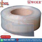 MANGA TERMOCONTRAIBLE F70MM TRANSPARENTE PLANO (ROLLO X 25MTS)