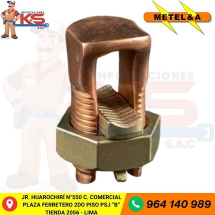 CONECTOR SPLITBOLT DE COBRE ELECTROLÍTICO DE 35MM2 (2AWG)