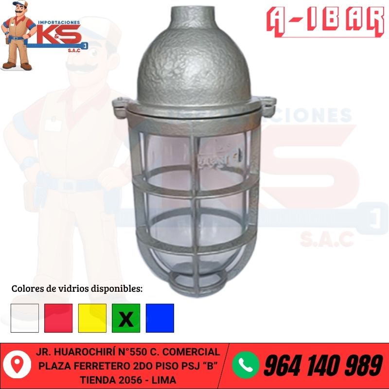 ANAL RECTO DE ALUMINIO 200W HERMÉTICO IP66 VERDE FANAL RECTO DE ALUMINIO 200W HERMÉTICO IP66 VERDE PARA TUBO - Imagen 1