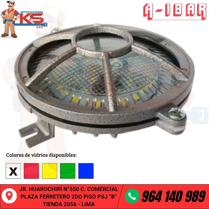 FANAL CIRCULAR DE ALUMINIO 15W TRANSPARENTE FANAL CIRCULAR DE ALUMINIO 15W TRANSPARENTE
