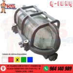 FANAL OVAL DE ALUMINIO 200W HERMÉTICO IP65 AMBAR