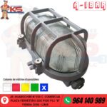 FANAL OVAL DE ALUMINIO 200W HERMÉTICO IP65 PAVONADO