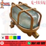 FANAL OVAL DE BRONCE 100W HERMÉTICO IP66 TRANSPARENTE